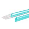 Karat C9060s (Aqua) 9'' Boba Straws (10mm) Poly Wrapped - Aqua (Case of 1600)