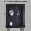 Fox Hollow Furnishings 14x18 Black Recessed Aiden Wall Niche with beadboard Back