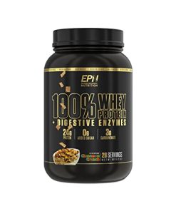 100% Whey Protein Powder | #1 Rated w/ 24g Protein, Digestive Enzymes, 0 Added Sugar or Fillers, Isolate + Concentrate | Build Muscle, Recover Quicker (Gluten Free, Keto Friendly) - Cinnamon Crunch