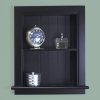 Fox Hollow Furnishings 14x18 Black Recessed Aiden Wall Niche with beadboard Back