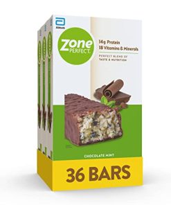 ZonePerfect Protein Bars, 14g Protein, 18 Vitamins & Minerals, Nutritious Snack Bar, Chocolate Mint, 36 Bars