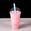 Karat C9060s (Aqua) 9'' Boba Straws (10mm) Poly Wrapped - Aqua (Case of 1600)