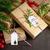 100 Pcs Kraft Paper Hollow Christmas Tree Gift Tags with String Christmas Wrapping Tags Blank Gift Tag Vintage Craft Hang Tags with Jute Twine(White)