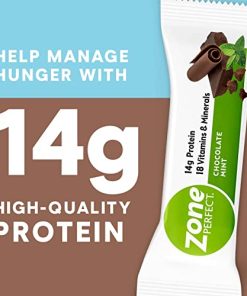 ZonePerfect Protein Bars, 14g Protein, 18 Vitamins & Minerals, Nutritious Snack Bar, Chocolate Mint, 36 Bars