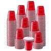 Comfy Package [300 Count] 2 oz. Mini Plastic Shot Glasses - Red Disposable Jello Shot Cups