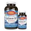 Carlson - Norwegian Salmon Oil, 500 mg Omega-3s, Norwegian Salmon Oil Supplement, Wild Caught Omega 3 Salmon Oil Capsules, Sustainably Sourced, Brain, Heart & Joint Health, 180+50 Softgels
