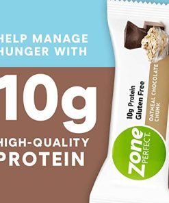 ZonePerfect Protein Bars, 10g Protein, Gluten-Free, Nutritious Snack Bar, Oatmeal Chocolate Chunk, 20 Bars