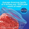 Ziploc Two Gallon Food Storage Freezer Bags, Grip 'n Seal Technology for Easier Grip, Open, and Close, 10 Count, Pack of 3 (30 Total Bags)