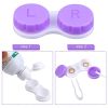 Elcoho 24 Pack Contact Lens Cases Contact Lens Holder Box Left/Right Eyes Contact Lens Container, 4 Colors