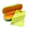 Mazzeo Hard Shell Glasses Case Kit With a Cleaning Cloth and Repair Tool For Men or Women