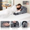 HomeMate 4pcs Orthopedic Bed Wedge Pillow Set, Post Surgery Foam Pillows for Back, Neck and Leg Pain Relief, Adjustable Wedge Pillow for Sleeping-Acid Reflux,Anti Snoring, Heartburn & GERD Sleeping