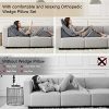 HomeMate 4pcs Orthopedic Bed Wedge Pillow Set, Post Surgery Foam Pillows for Back, Neck and Leg Pain Relief, Adjustable Wedge Pillow for Sleeping-Acid Reflux,Anti Snoring, Heartburn & GERD Sleeping