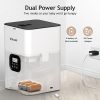 VOLUAS Automatic Cat Feeders - Timed Pet Feeder for Cats and Dogs with Dry Food Dispenser, Desiccant Bag, Programmable Portion Control, 4 Daily Meals, 10s Voice Recorder