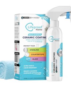 Lifeproof Ceramic Coating Spray Kit - Shine, Seal & Protect Kitchen & Bath Surfaces, Repels Stains & Grime