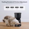 Automatic Cat Feeder and Water Dispenser FW1, Wire or Battery Cat Food Dispenser Timer Pet Feeder - Locking Lid, Desiccant Bag, Programmable Portion Control, 4 Daily Meals, 10s Voice Recorder