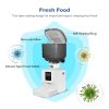 Automatic Cat Feeder, 4L Cat Food Dispenser with 10s Voice Recorder, Pet Feeder up to 8 Meals per Day, Timed Dog Feeder with Dry Food Sealed Ring (White, 4L-Basic)
