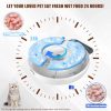 Automatic Wet Food Cat Feeder, Auto Refrigerated Wet Foods Feeder for Cats Dogs 4 Meal Timed Fresh Foods Dispenser with 2 Ice Packs Small Pet Feeders for Kitty Puppy Automatic Cat Dog Food Bowl