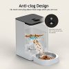 VOLUAS Automatic Cat Feeders - Timed Pet Feeder for Cats and Dogs with Dry Food Dispenser, Desiccant Bag, Programmable Portion Control, 4 Daily Meals, 10s Voice Recorder