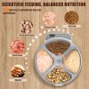 Automatic Wet Food Cat Feeder, Auto Refrigerated Wet Foods Feeder for Cats Dogs 4 Meal Timed Fresh Foods Dispenser with 2 Ice Packs Small Pet Feeders for Kitty Puppy Automatic Cat Dog Food Bowl