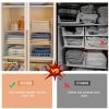 6-Tier Stackable & Foldable Closet Organizers, White Modern Metal Closet Shelf System with 6 Shelves, 15.7"x11.8"x8.7" (Patent Pending)